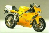Ducati 748 žlutá